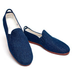 Comfortable Dark Blue Moccasins for Men