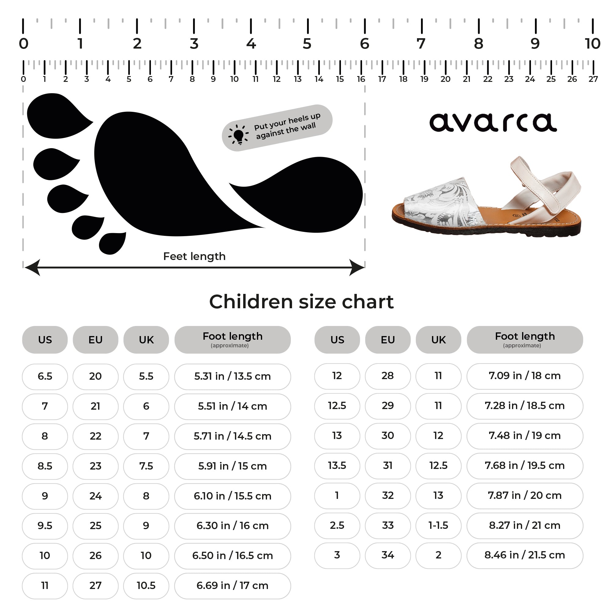 Avarca Leather Toddler Girl White Silver Sandals