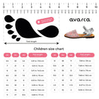 Avarca Glitter Leather Pink Silver Sandals for Girls