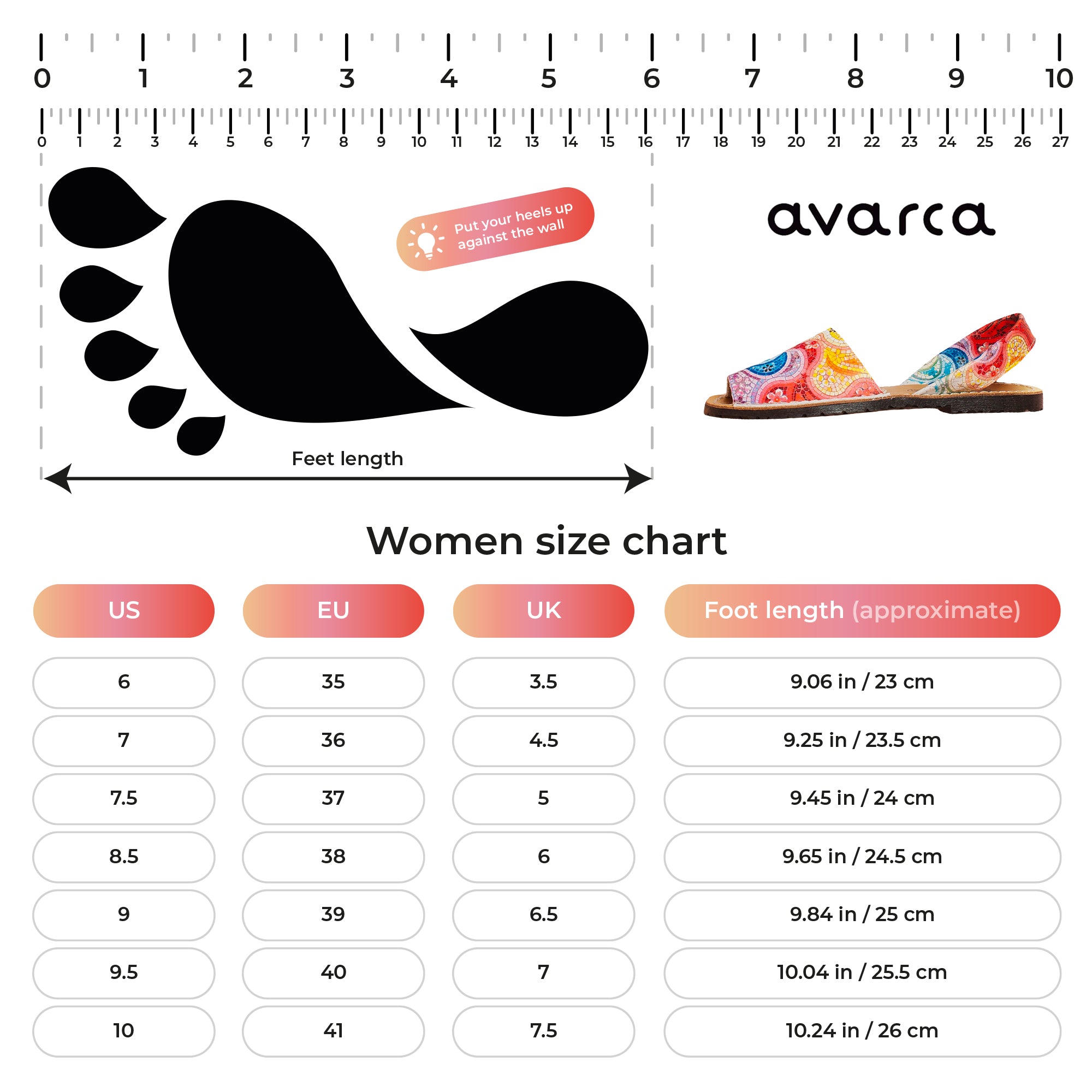 Avarca Open Toe Multicolor Sandals for Women