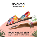 Avarca Open Toe Multicolor Sandals for Women