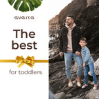 Avarca Handmade Leather White Sandals for Boys