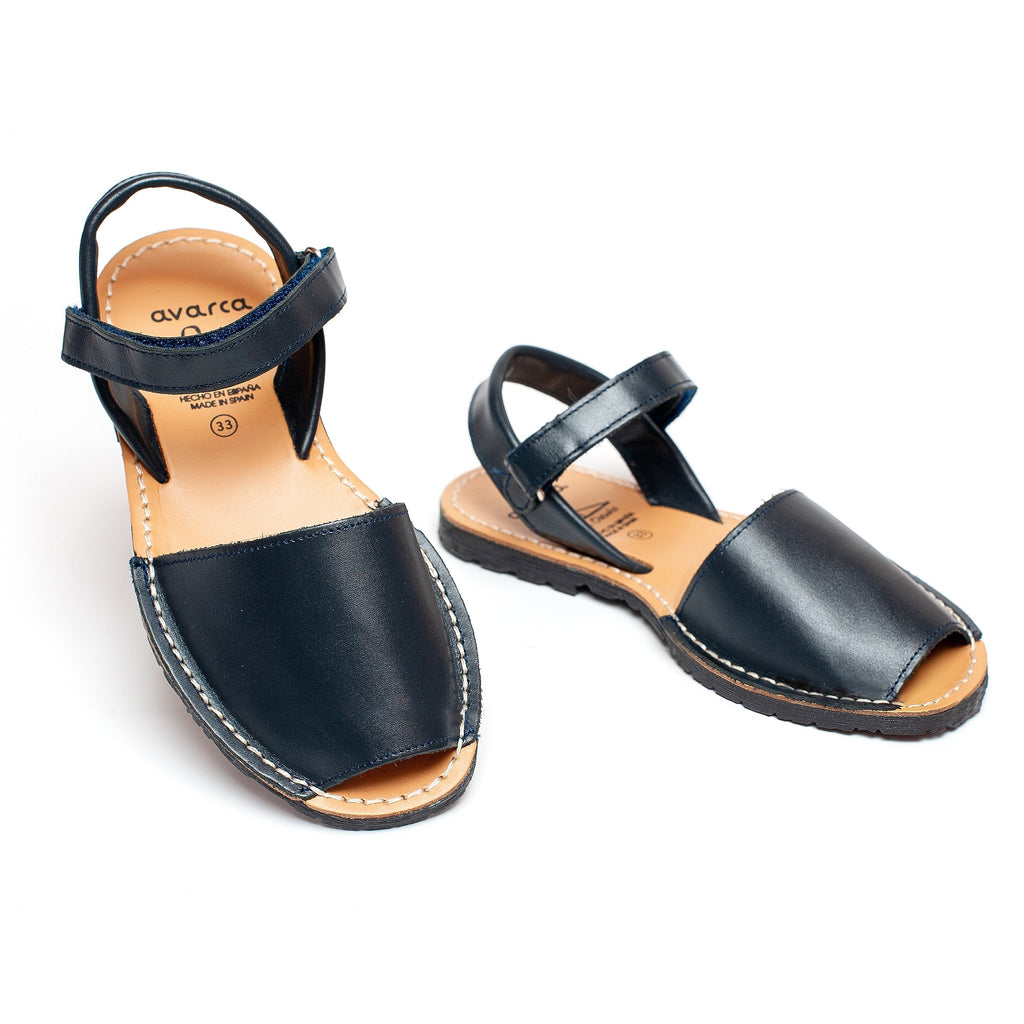 Avarca Glitter Leather Pink Silver Sandals for Girls