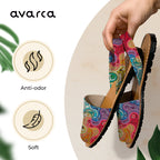 Avarca Open Toe Multicolor Sandals for Women