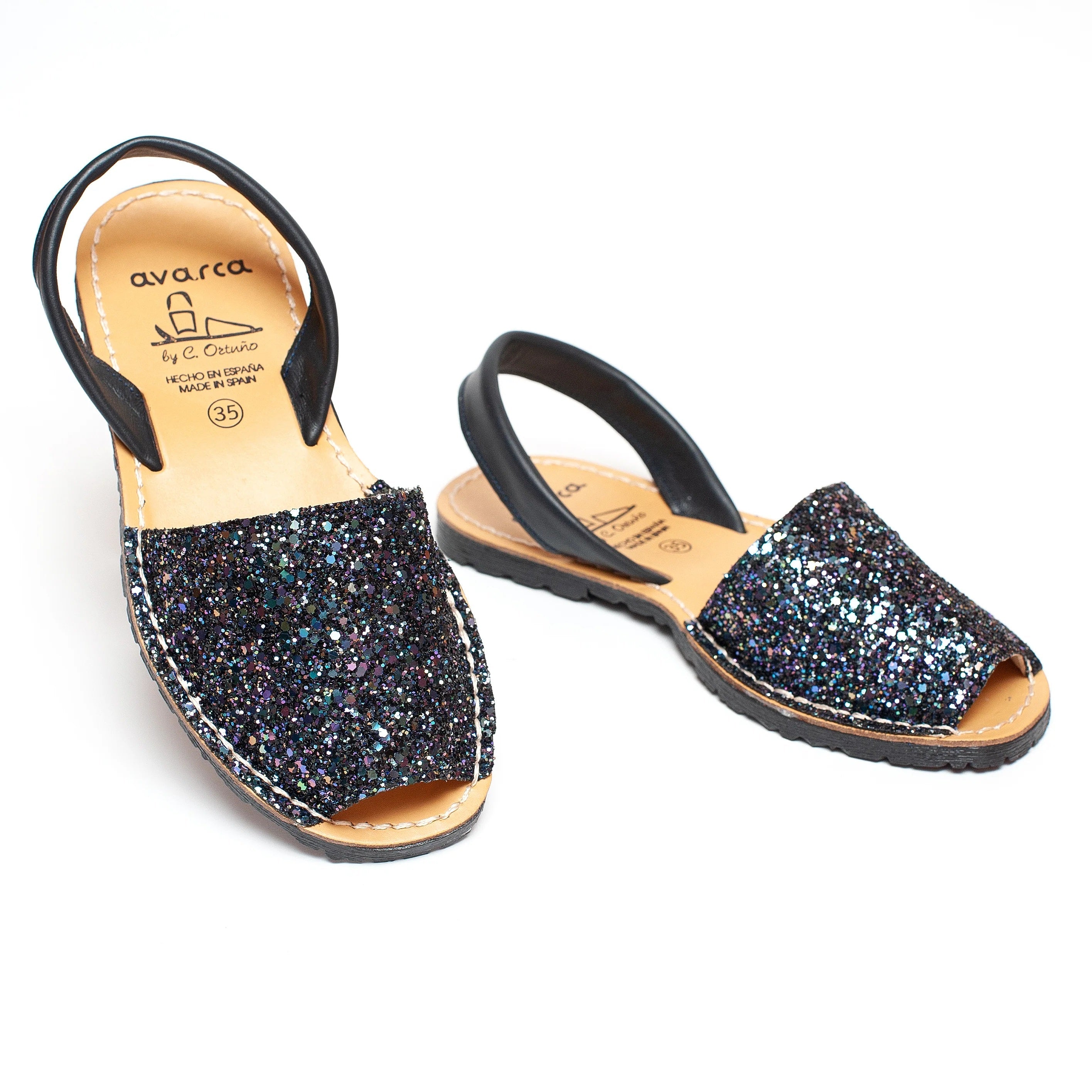 Avarca Lightweight Leather White Sandals for Women