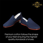 Comfortable Blue Moccasins for Men
