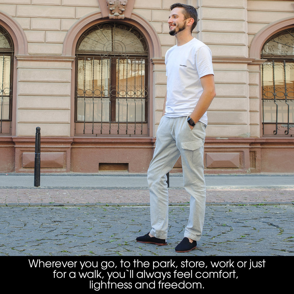 Comfortable Black Moccasins for Men