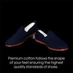Comfortable Dark Blue Moccasins for Men
