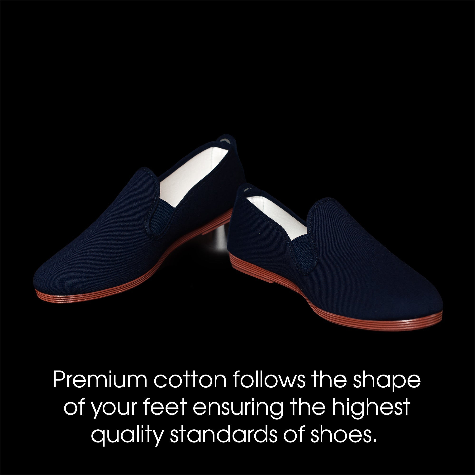 Comfortable Dark Blue Moccasins for Men