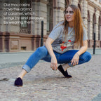 Comfortable Dark Blue Moccasins for Men