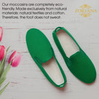 Comfortable Green Moccasins for Men