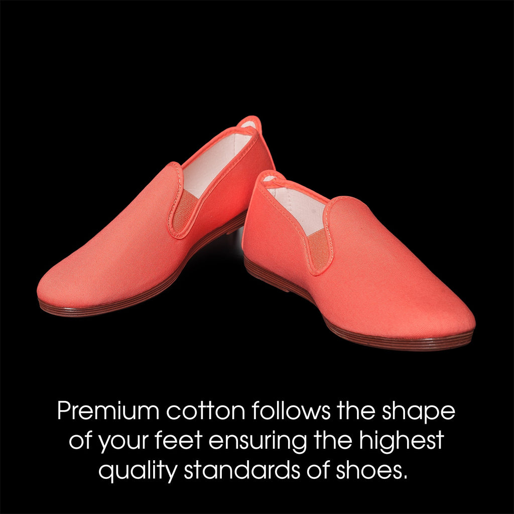 Comfortable Coral Loafers for Boys and Girls