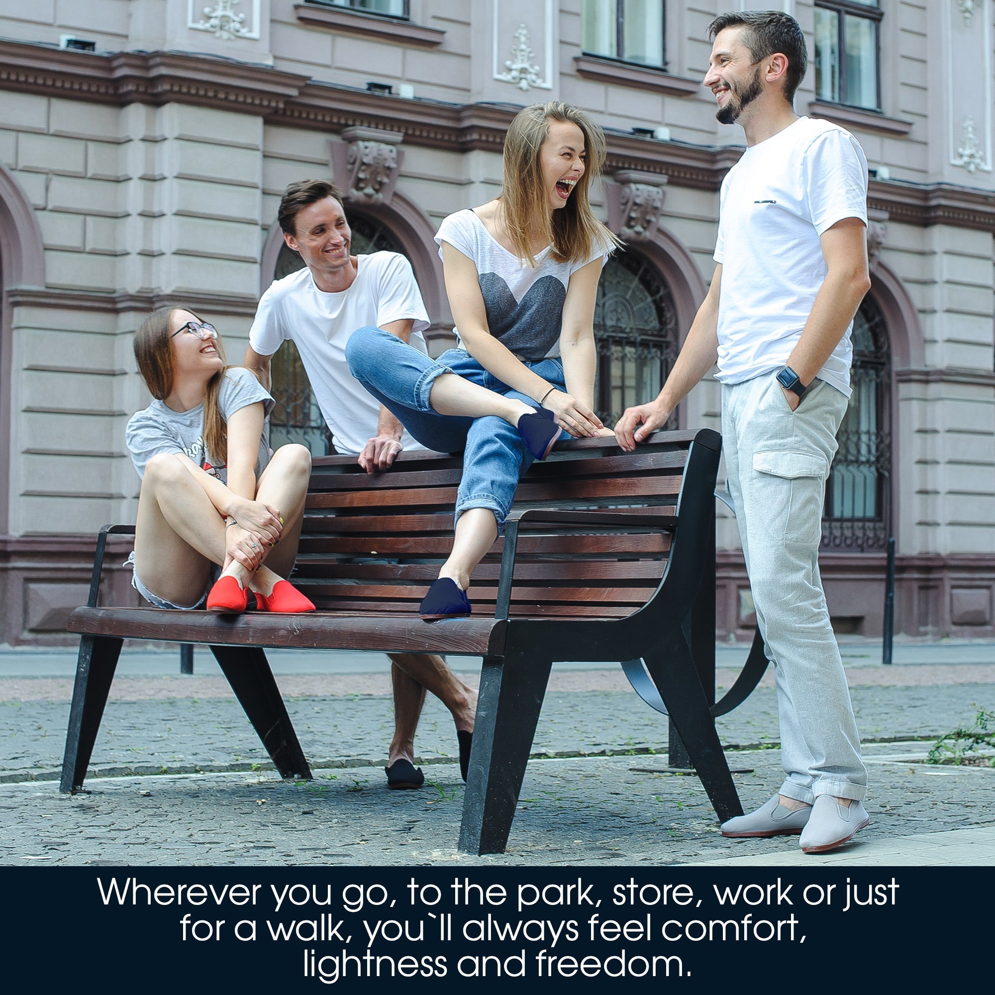 Comfortable Dark Blue Moccasins for Men