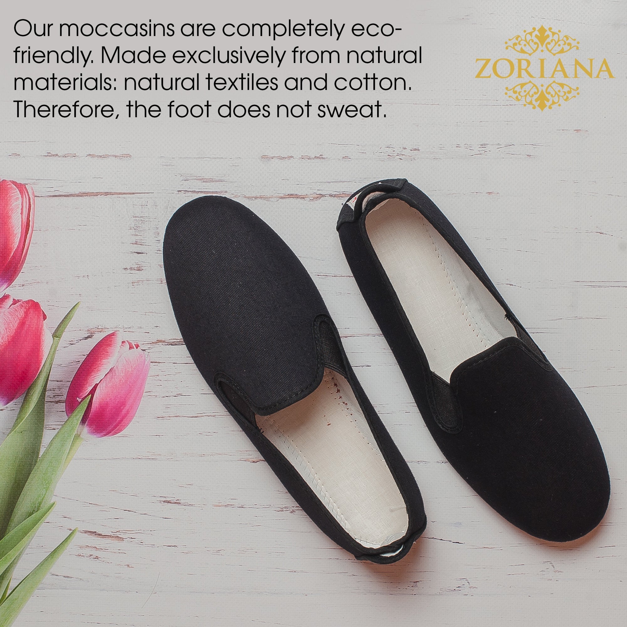 Comfortable Black Moccasins for Men