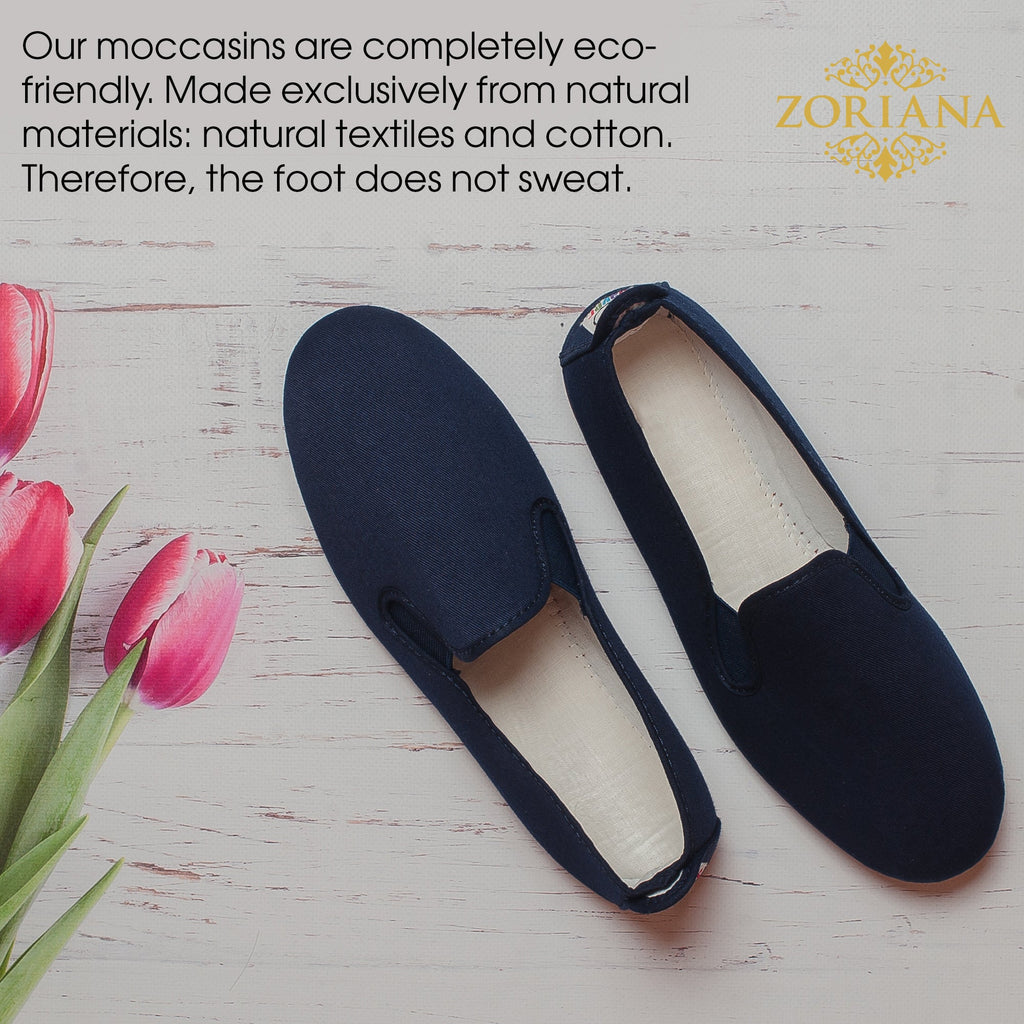 Comfortable Blue Loafers for Women