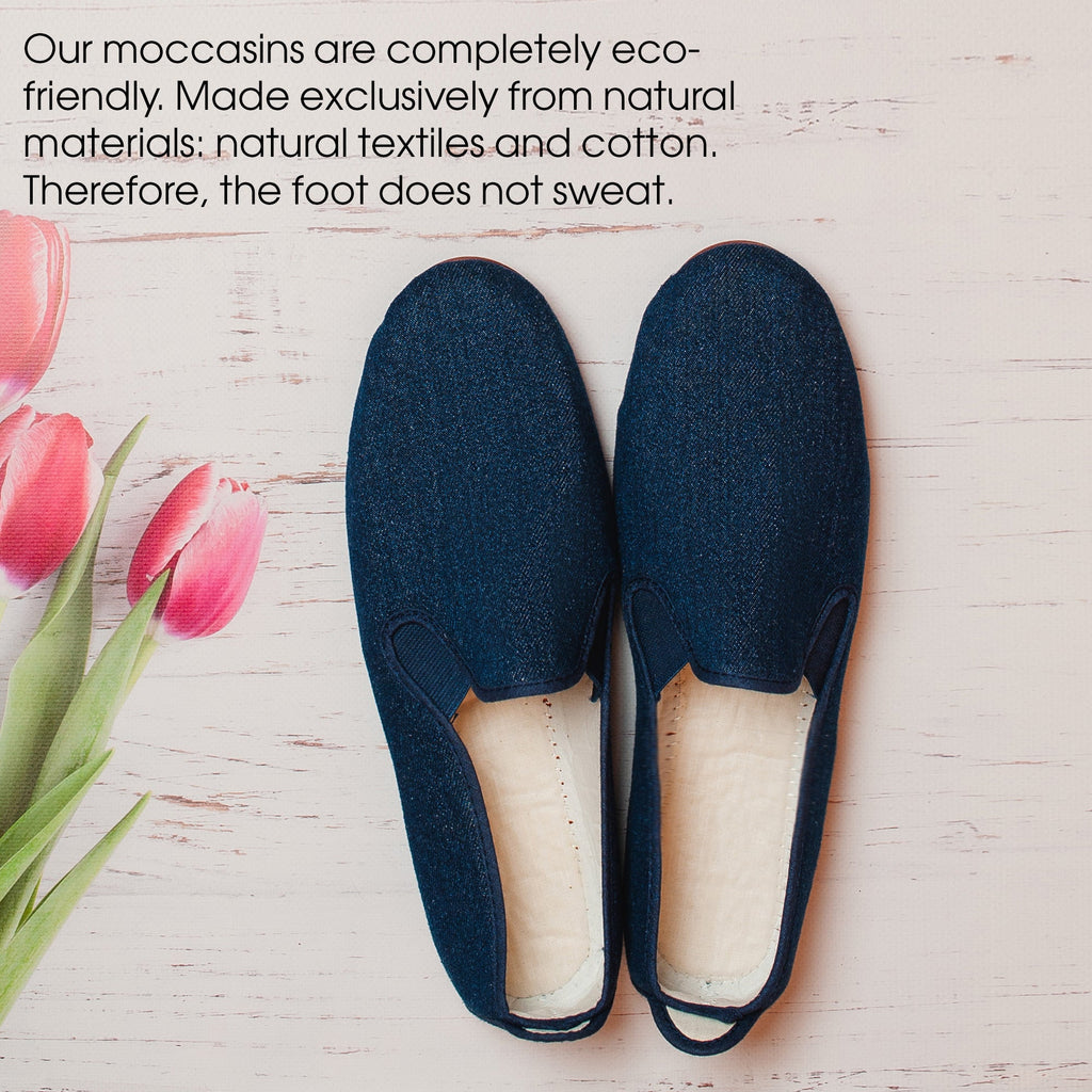 Comfortable Jeans Moccasins for Men