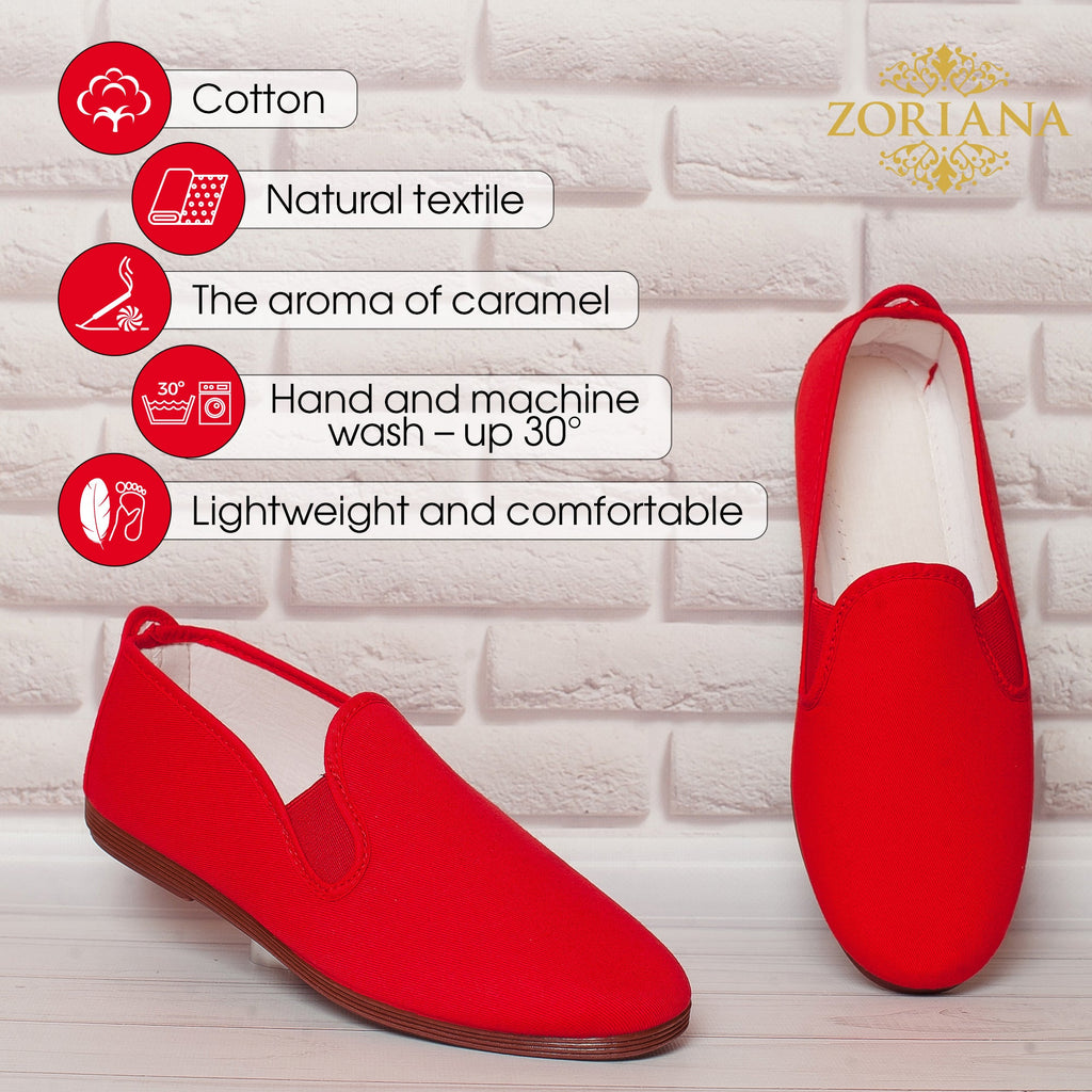 Comfortable Red Loafers for Boys and Girls