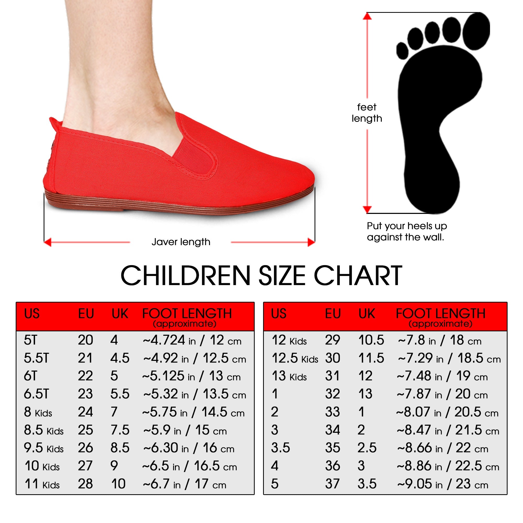 Comfortable Red Loafers for Boys and Girls