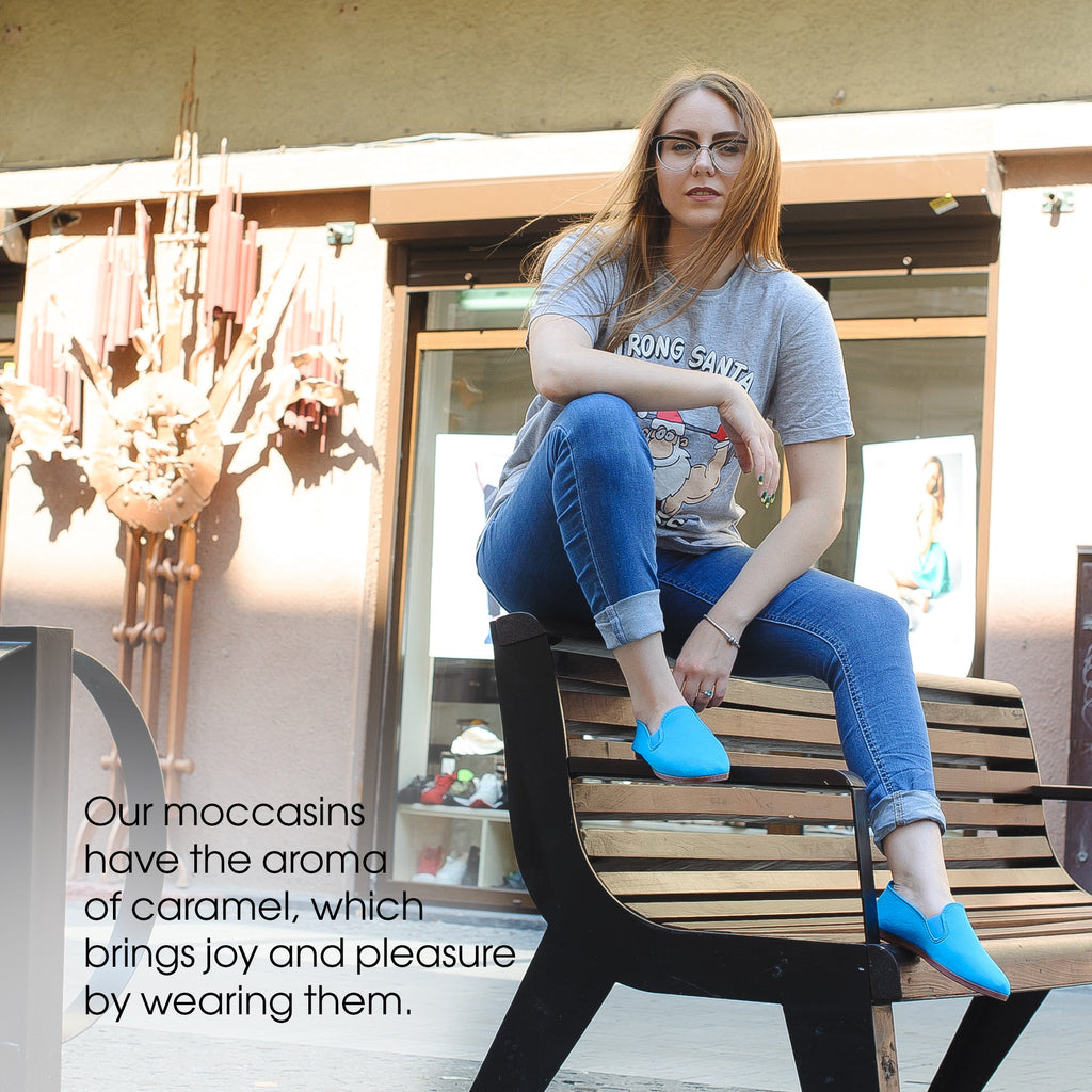 Comfortable Turqouise Loafers for Boys and Girls