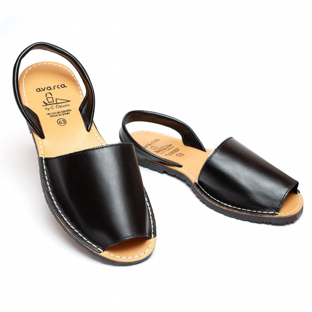 Avarca Lightweight Leather Brown Sandals for Men